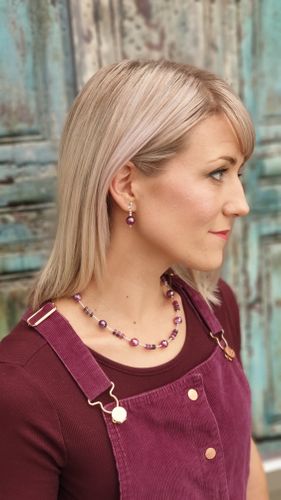 Necklace & earrings from Ronin's 'Brecon' range.